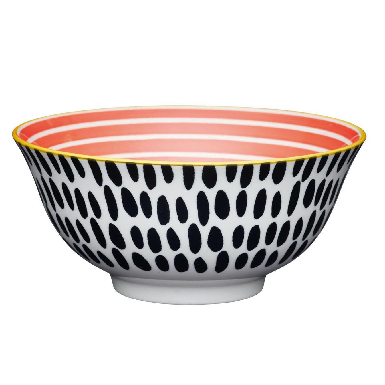 Mikasa Red Swirl Does It All Bowl 15.7cm